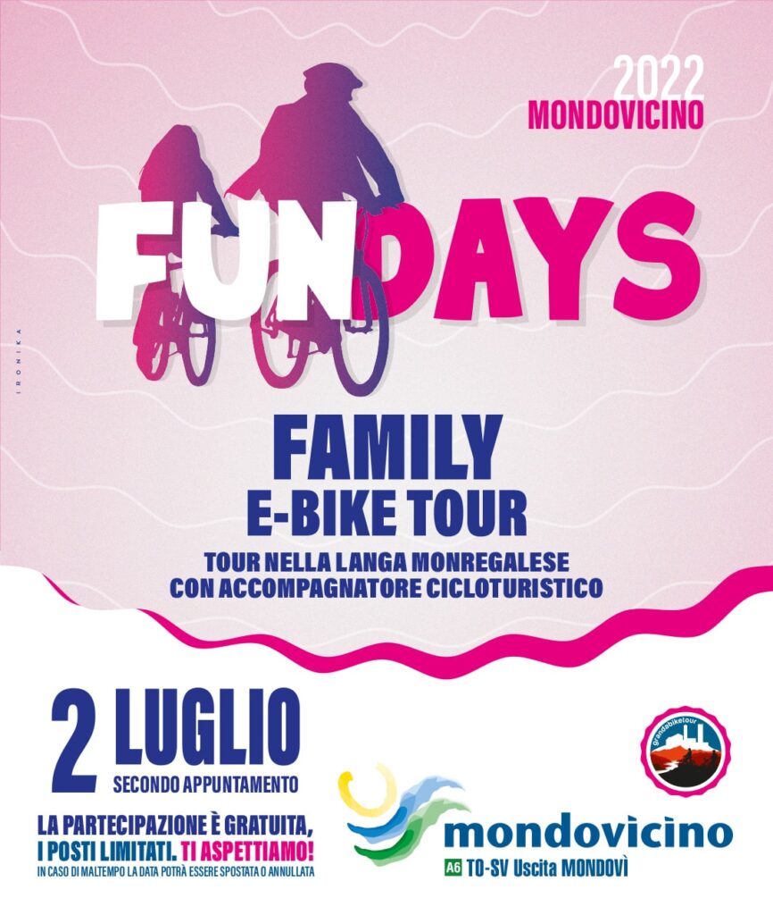 E-Bike Family - Fun Days 2022 - Mondovicino Shopping Center Retail Park - Slider
