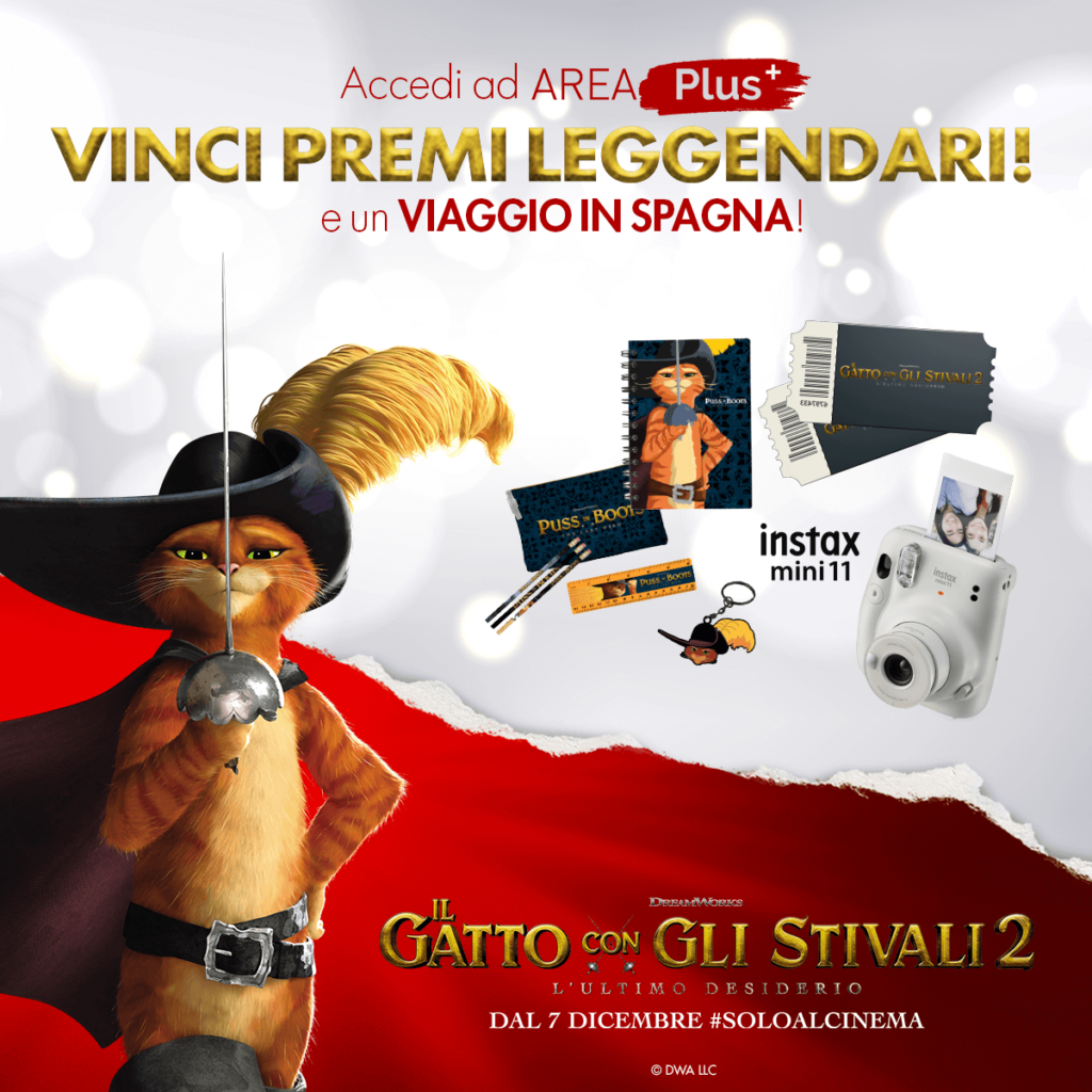 Vinci con Il Gatto con gli Stivali 2: L'Ultimo Desiderio - Mondovicino Shopping Center & Retail Park
