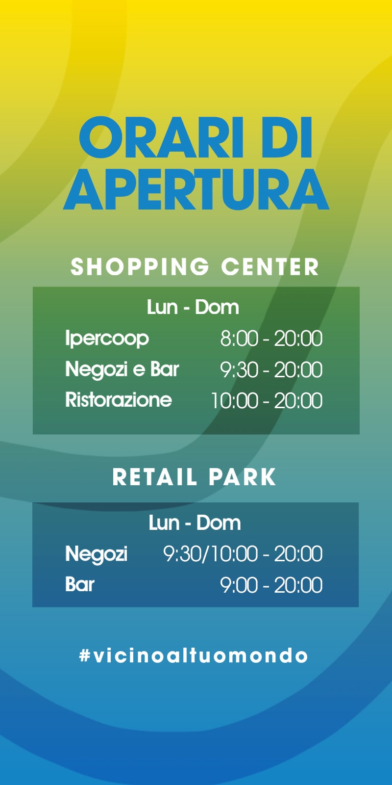 Nuovi orari - Mondovicino Shopping Center & Retail Park